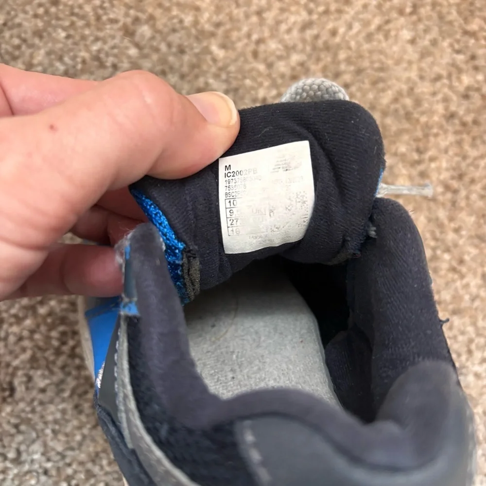 New Balance 2002R Kids Toddler Size 10 Blue/Gray Sneakers Athletic Running Shoes